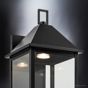 Urban Ambiance - Wall Sconce - UKC10059 Farmhouse Outdoor Wall Sconce, 22''H x 9''W x 10''Dep, Black Finish, Colwyn Collection - 