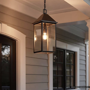 Urban Ambiance - Pendant - UKC10063 Farmhouse Outdoor Pendant, 22''H x 9''W x 9''Dep, Olde Bronze Finish, Colwyn Collection - 
