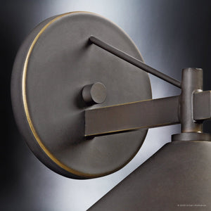 Urban Ambiance - Wall Sconce - UKC10071 Industrial Outdoor Wall Sconce, 7.5''H x 8''W x 9.25''Dep, Olde Bronze Finish, Fairmont Collection - 