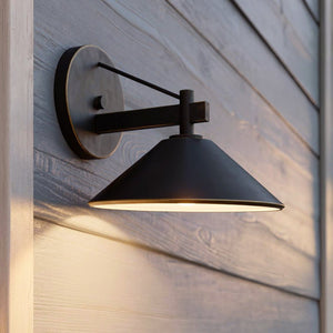 Urban Ambiance - Wall Sconce - UKC10073 Industrial Outdoor Wall Sconce, 9.25''H x 10''W x 11.25''Dep, Olde Bronze Finish, Fairmont Collection - 