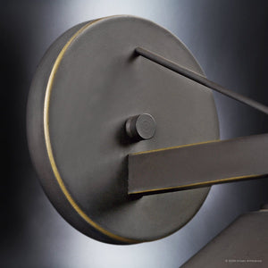 Urban Ambiance - Wall Sconce - UKC10073 Industrial Outdoor Wall Sconce, 9.25''H x 10''W x 11.25''Dep, Olde Bronze Finish, Fairmont Collection - 