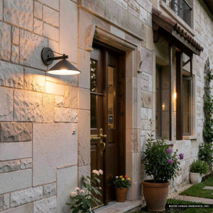 Urban Ambiance - Wall Sconce - UKC10075 Industrial Outdoor Wall Sconce, 10''H x 12''W x 13''Dep, Olde Bronze Finish, Fairmont Collection - 
