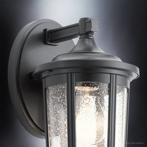 Urban Ambiance - Wall Sconce - UKC10080 Luxe Industrial Outdoor Wall Sconce, 11''H x 6''W x 7''Dep, Black Finish, Umberly Collection -