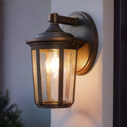 Urban Ambiance - Wall Sconce - UKC10081 Luxe Industrial Outdoor Wall Sconce, 11''H x 6''W x 7''Dep, Olde Bronze Finish, Umberly Collection -