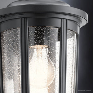 Urban Ambiance - Wall Sconce - UKC10082 Luxe Industrial Outdoor Wall Sconce, 14.5''H x 7.5''W x 8.75''Dep, Black Finish, Umberly Collection -