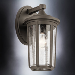 Urban Ambiance - Wall Sconce - UKC10083 Luxe Industrial Outdoor Wall Sconce, 14.5''H x 7.5''W x 8.75''Dep, Olde Bronze Finish, Umberly Collection -