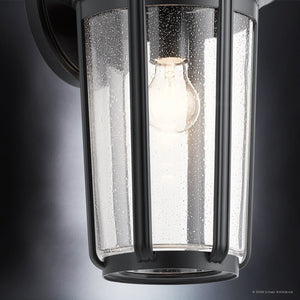 Urban Ambiance - Wall Sconce - UKC10084 Luxe Industrial Outdoor Wall Sconce, 17.25''H x 9''W x 10.25''Dep, Black Finish, Umberly Collection -