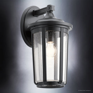 Urban Ambiance - Wall Sconce - UKC10084 Luxe Industrial Outdoor Wall Sconce, 17.25''H x 9''W x 10.25''Dep, Black Finish, Umberly Collection -