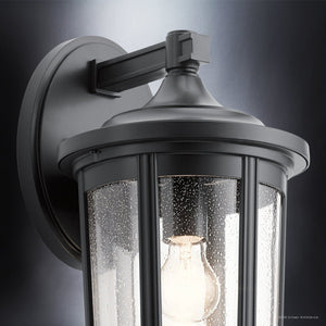 Urban Ambiance - Wall Sconce - UKC10084 Luxe Industrial Outdoor Wall Sconce, 17.25''H x 9''W x 10.25''Dep, Black Finish, Umberly Collection -