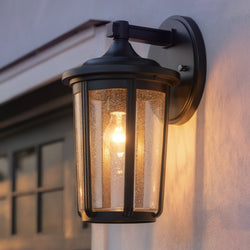 Urban Ambiance - Wall Sconce - UKC10084 Luxe Industrial Outdoor Wall Sconce, 17.25''H x 9''W x 10.25''Dep, Black Finish, Umberly Collection -