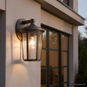 Urban Ambiance - Wall Sconce - UKC10085 Luxe Industrial Outdoor Wall Sconce, 17.25''H x 9''W x 10.25''Dep, Olde Bronze Finish, Umberly Collection -