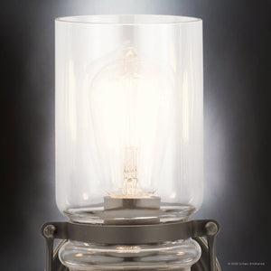 Urban Ambiance - Bath Light - UKC20005 Industrial Indoor Bath Light, 10''H x 24''W x 6.75''Dep, Olde Bronze Finish, Velora Collection - 