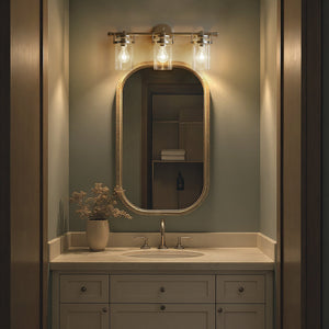 Urban Ambiance - Bath Light - UKC20010 Industrial Indoor Bath Light, 10.25''H x 24''W x 6.75''Dep, Champagne Bronze Finish, Velora Collection - 