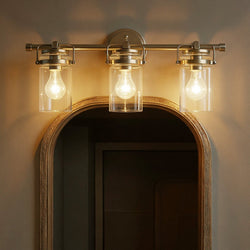 Urban Ambiance - Bath Light - UKC20010 Industrial Indoor Bath Light, 10.25''H x 24''W x 6.75''Dep, Champagne Bronze Finish, Velora Collection - 