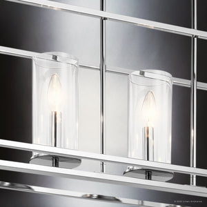Urban Ambiance - Chandelier - UKC20020 Transitional Indoor Chandelier, 13.5''H x 41.5''W x 10''Dep, Chrome Finish, Marquess Collection - 