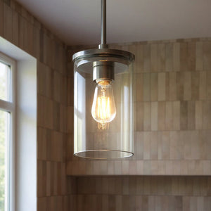 Urban Ambiance - Pendant - UKC20023 Transitional Indoor Pendant, 10.75''H x 6''W x 6''Dep, Chrome Finish, Marquess Collection -