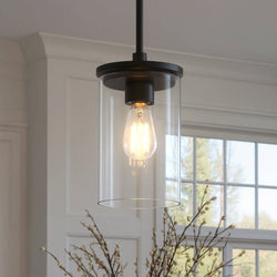 Urban Ambiance - Pendant - UKC20025 Transitional Indoor Pendant, 10.75''H x 6''W x 6''Dep, Olde Bronze Finish, Marquess Collection - 