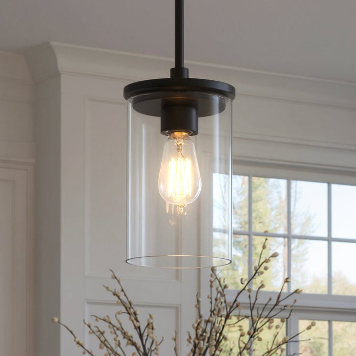 UKC20025 Transitional Indoor Pendant, 10.75''H x 6''W x 6''Dep, Olde Bronze Finish, Marquess Collection