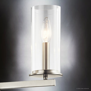 Urban Ambiance - Chandelier - UKC20027 Transitional Indoor Chandelier, 14''H x 18''W x 18''Dep, Brushed Nickel Finish, Marquess Collection - 