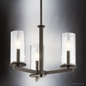 Urban Ambiance - Chandelier - UKC20028 Transitional Indoor Chandelier, 14''H x 18''W x 18''Dep, Olde Bronze Finish, Marquess Collection - 