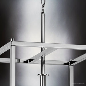 Urban Ambiance - Chandelier - UKC20029 Transitional Indoor Chandelier, 31''H x 16''W x 16''Dep, Chrome Finish, Marquess Collection - 
