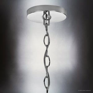 Urban Ambiance - Chandelier - UKC20029 Transitional Indoor Chandelier, 31''H x 16''W x 16''Dep, Chrome Finish, Marquess Collection - 