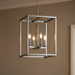 Urban Ambiance - Chandelier - UKC20029 Transitional Indoor Chandelier, 31''H x 16''W x 16''Dep, Chrome Finish, Marquess Collection -