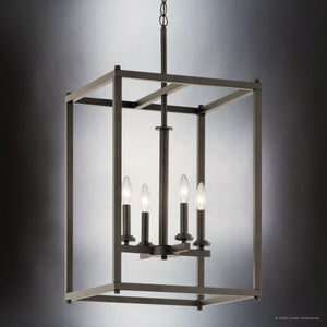 Urban Ambiance - Chandelier - UKC20031 Transitional Indoor Chandelier, 31''H x 16''W x 16''Dep, Olde Bronze Finish, Marquess Collection - 