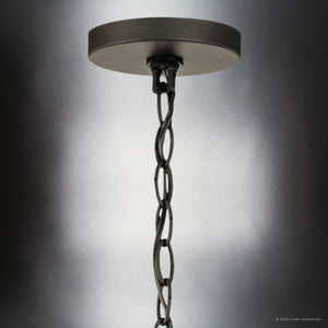 Urban Ambiance - Chandelier - UKC20034 Transitional Indoor Chandelier, 22.25''H x 26.25''W x 26.25''Dep, Olde Bronze Finish, Marquess Collection - 