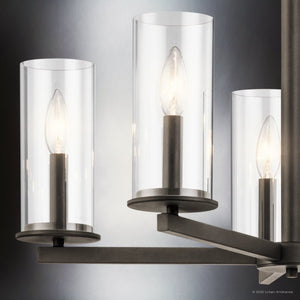 Urban Ambiance - Chandelier - UKC20034 Transitional Indoor Chandelier, 22.25''H x 26.25''W x 26.25''Dep, Olde Bronze Finish, Marquess Collection - 