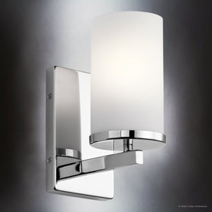 Urban Ambiance - Bath Light - UKC20035 Transitional Indoor Bath Light, 9.25''H x 4.5''W x 6.25''Dep, Chrome Finish, Marquess Collection - 