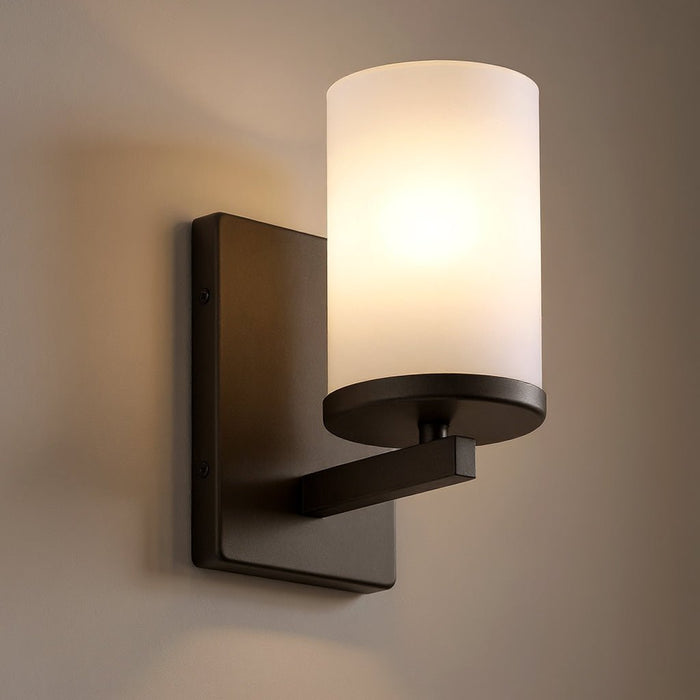 UKC20037 Transitional Indoor Bath Light, 9.25''H x 4.5''W x 6.25''Dep, Olde Bronze Finish, Marquess Collection