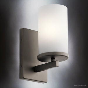 Urban Ambiance - Bath Light - UKC20037 Transitional Indoor Bath Light, 9.25''H x 4.5''W x 6.25''Dep, Olde Bronze Finish, Marquess Collection - 