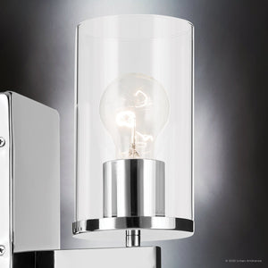 Urban Ambiance - Bath Light - UKC20051 Transitional Indoor Bath Light, 9.25''H x 4.5''W x 6.25''Dep, Chrome Finish, Marquess Collection - 