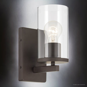Urban Ambiance - Bath Light - UKC20053 Transitional Indoor Bath Light, 9.25''H x 4.5''W x 6.25''Dep, Olde Bronze Finish, Marquess Collection - 