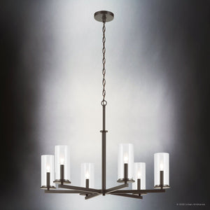 Urban Ambiance - Chandelier - UKC20057 Transitional Indoor Chandelier, 21.75''H x 32.25''W x 32.25''Dep, Olde Bronze Finish, Marquess Collection - 