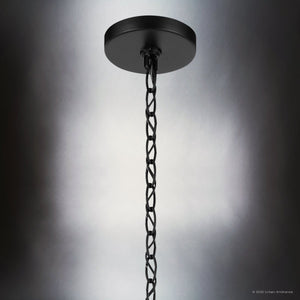 Urban Ambiance - Chandelier - UKC20059 Transitional Indoor Chandelier, 32.5''H x 32.25''W x 32.25''Dep, Black Finish, Marquess Collection - 