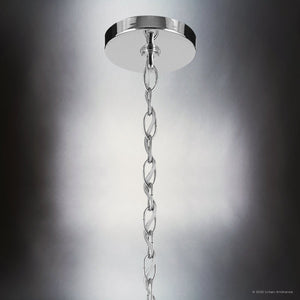 Urban Ambiance - Chandelier - UKC20061 Transitional Indoor Chandelier, 32.5''H x 32.25''W x 32.25''Dep, Chrome Finish, Marquess Collection - 