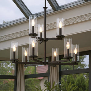 Urban Ambiance - Chandelier - UKC20062 Transitional Indoor Chandelier, 32.5''H x 32.25''W x 32.25''Dep, Olde Bronze Finish, Marquess Collection - 