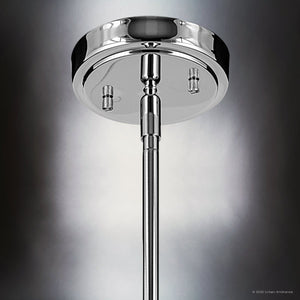 Urban Ambiance - Pendant - UKC20070 Casual Indoor Pendant, 10.25''H x 12''W x 12''Dep, Chrome Finish, Opalyn Collection - 