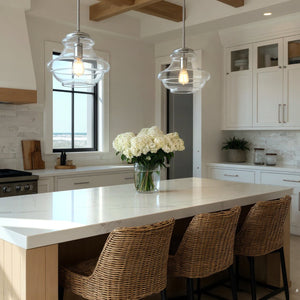Urban Ambiance - Pendant - UKC20070 Casual Indoor Pendant, 10.25''H x 12''W x 12''Dep, Chrome Finish, Opalyn Collection - 