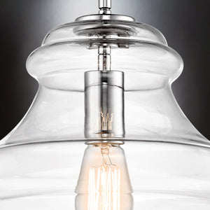 Urban Ambiance - Pendant - UKC20070 Casual Indoor Pendant, 10.25''H x 12''W x 12''Dep, Chrome Finish, Opalyn Collection - 