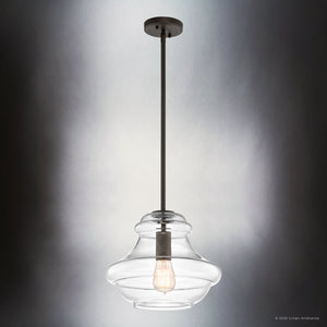 Urban Ambiance - Pendant - UKC20071 Casual Indoor Pendant, 10.25''H x 12''W x 12''Dep, Olde Bronze Finish, Opalyn Collection - 
