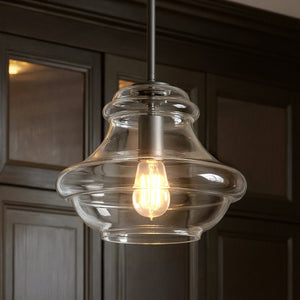 Urban Ambiance - Pendant - UKC20071 Casual Indoor Pendant, 10.25''H x 12''W x 12''Dep, Olde Bronze Finish, Opalyn Collection - 