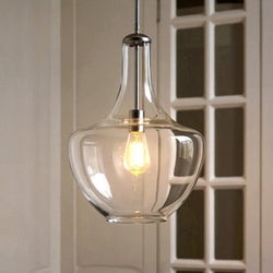 Urban Ambiance - Pendant - UKC20072 Casual Indoor Pendant, 19.75''H x 14''W x 14''Dep, Chrome Finish, Opalyn Collection - 