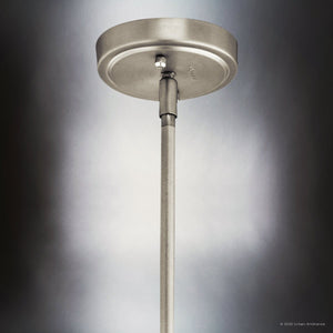 Urban Ambiance - Pendant - UKC20073 Casual Indoor Pendant, 19.75''H x 14''W x 14''Dep, Brushed Nickel Finish, Opalyn Collection - 