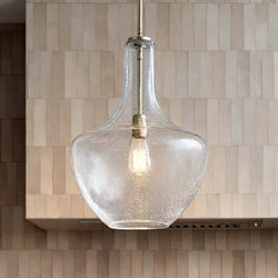 Urban Ambiance - Pendant - UKC20073 Casual Indoor Pendant, 19.75''H x 14''W x 14''Dep, Brushed Nickel Finish, Opalyn Collection - 