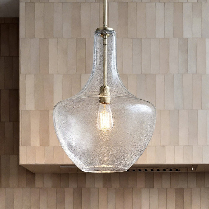 UKC20073 Casual Indoor Pendant, 19.75''H x 14''W x 14''Dep, Brushed Nickel Finish, Opalyn Collection