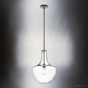 Urban Ambiance - Pendant - UKC20074 Casual Indoor Pendant, 19.75''H x 14''W x 14''Dep, Olde Bronze Finish, Opalyn Collection - 