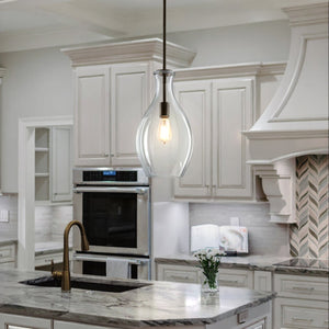 Urban Ambiance - Pendant - UKC20077 Casual Indoor Pendant, 17.75''H x 9''W x 9''Dep, Olde Bronze Finish, Opalyn Collection - 